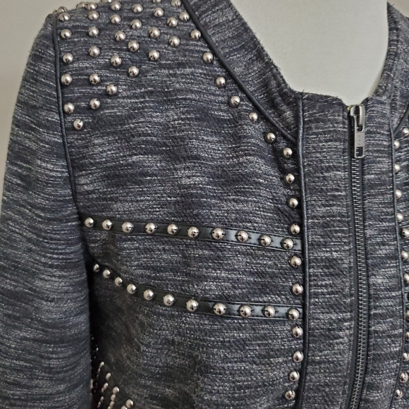 Greylin Monty Studded Knit Jacket - Picture 8 of 14
